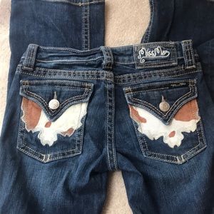 Miss Me Cow Print Jeans